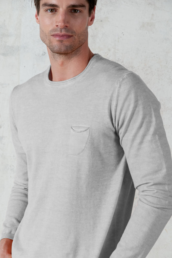 Rolled Hem Knit - Marmo