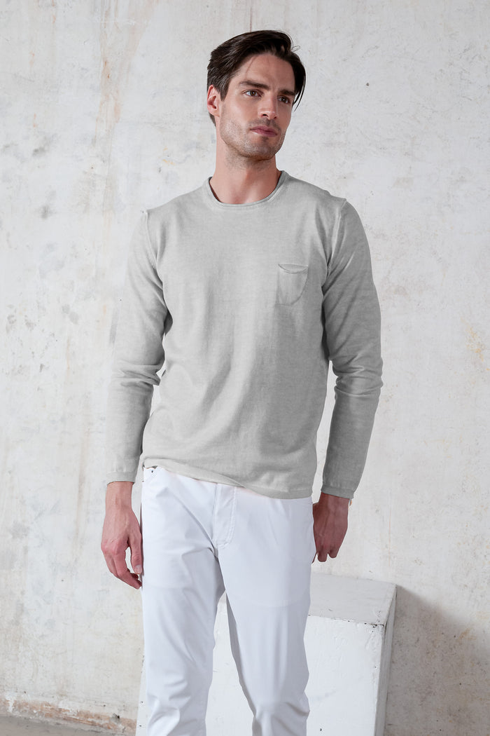 Rolled Hem Knit - Marmo