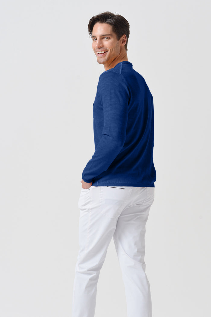 Rolled Hem Knit - Pacific