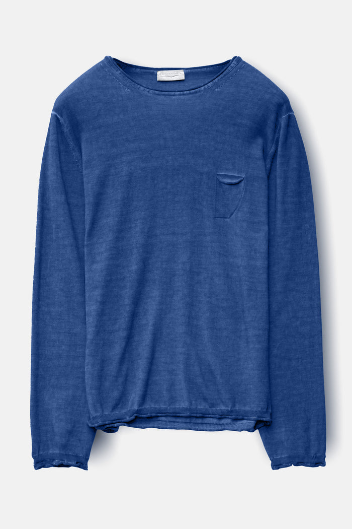 Rolled Hem Knit - Pacific