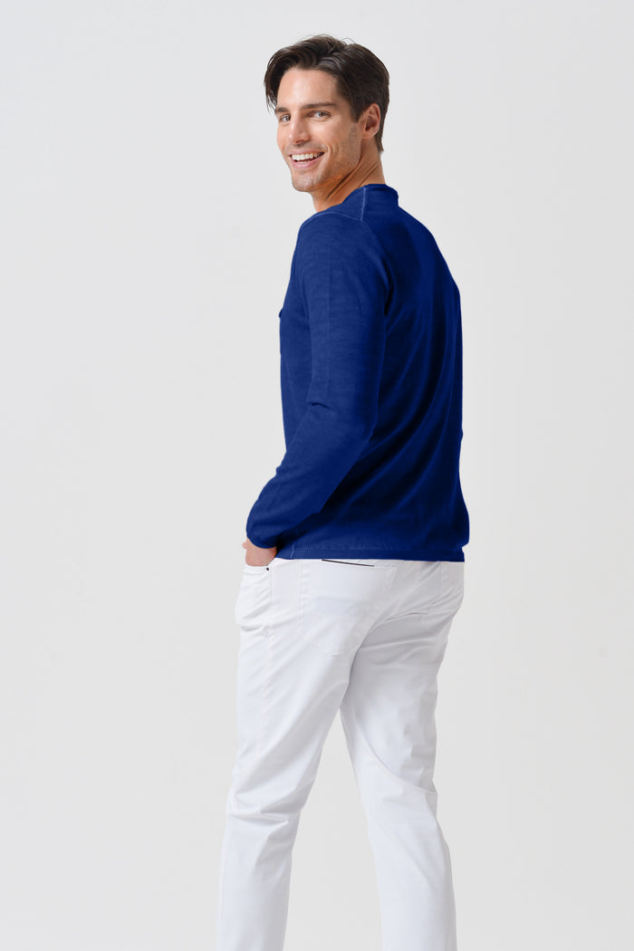 Rolled Hem Knit - Royal