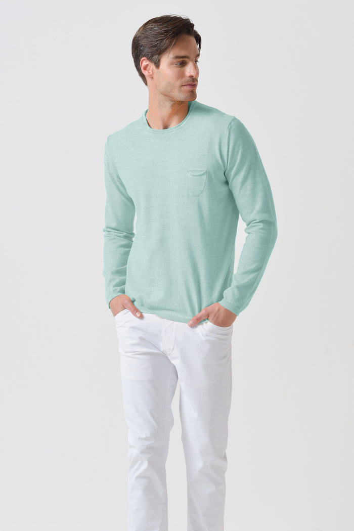 Rolled Hem Knit - Tahiti