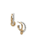 Anne Klein Two Tone Rondelle C-Hoops