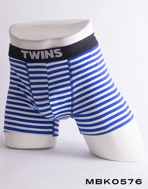 Ropa interior para caballero Biker-Azul/blanco TWINS