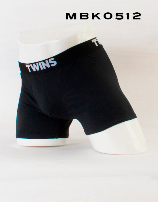 Ropa interior para caballero Biker-Negro liso TWINS