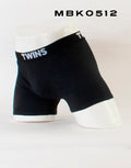 Ropa interior para caballero Biker-Negro liso TWINS
