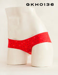 Ropa interior para dama calzón cachetero Rojo-Pelotas TWINS