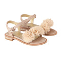 Rose Gold 'Carmen' Corsage Sandals