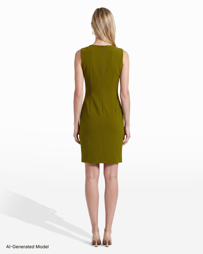 Anne Klein Ruched Sleeveless Sheath Dress