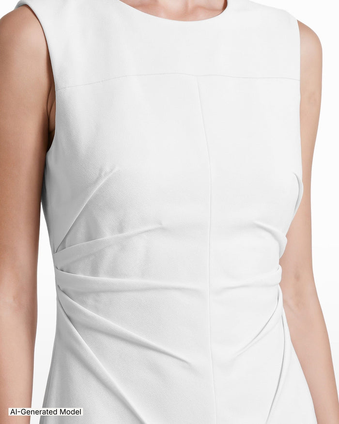 Anne Klein Ruched Sleeveless Sheath Dress