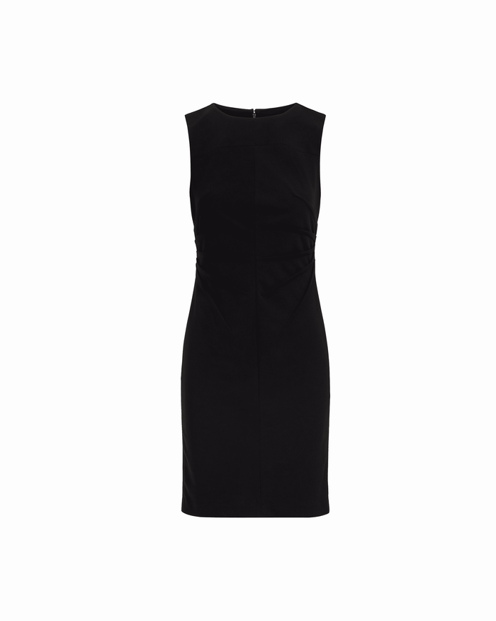 Anne Klein ANNE BLACK Ruched Sleeveless Sheath Dress