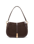 Anne Klein Espresso/Espresso Saddle Flap Crossbody Bag