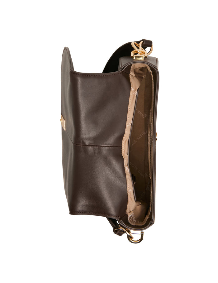 Anne Klein Saddle Flap Crossbody Bag