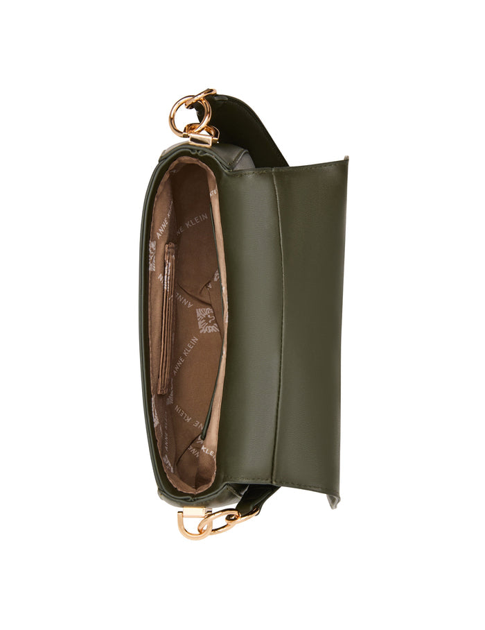 Anne Klein Saddle Flap Crossbody Bag