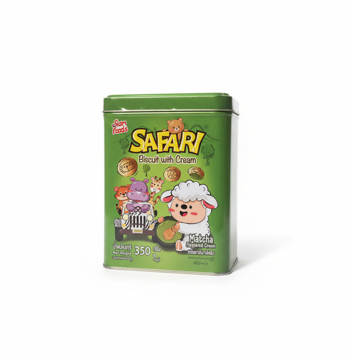 SAFARI Biscuit with Cream ( Matcha Flavoured Cream ) - Myanmar Food USA