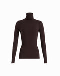 Anne Klein DEEP MAHOGANY Seamless Turtleneck Knit Top