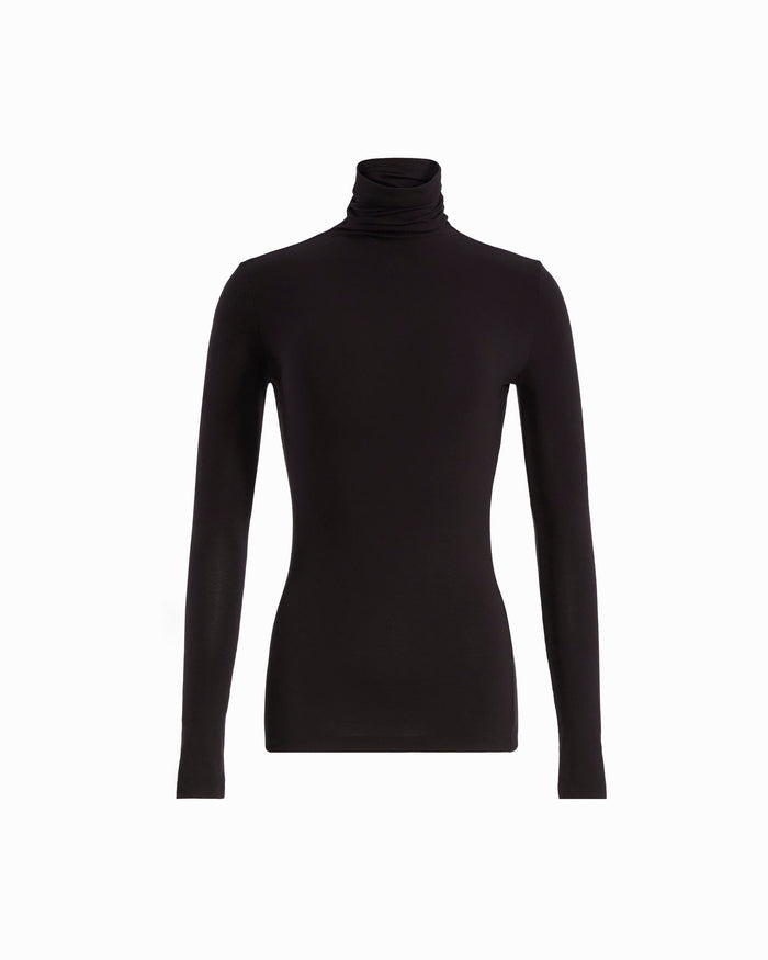 Anne Klein ANNE BLACK Seamless Turtleneck Knit Top