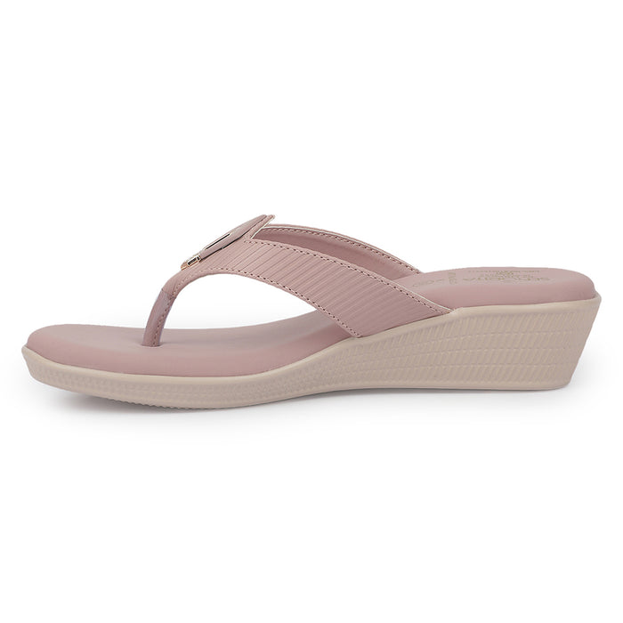 Senorita AGL-213 Pink Casual Slip on Slippers for Women by Liberty