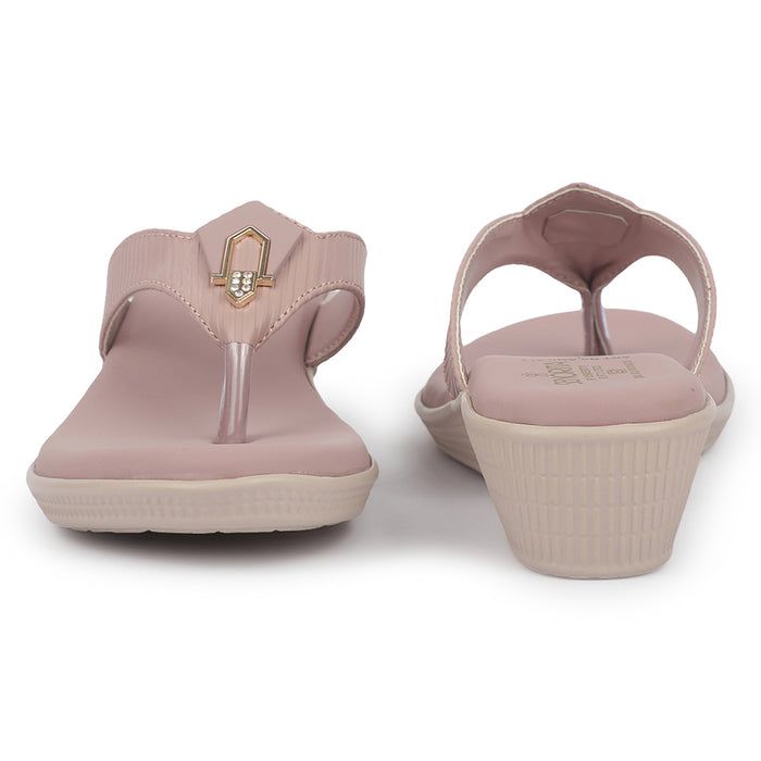 Senorita AGL-213 Pink Casual Slip on Slippers for Women by Liberty
