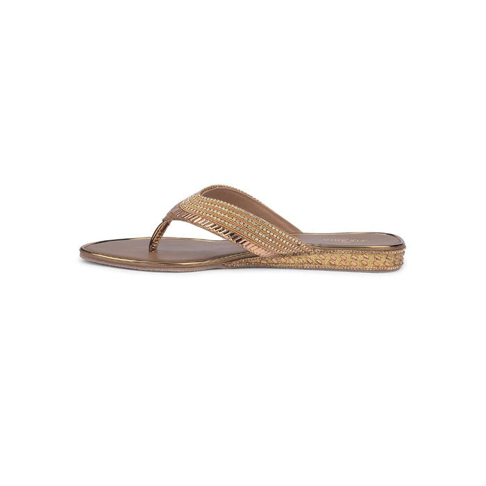 Senorita By Liberty Women STY-72 Golden Casual Slippers