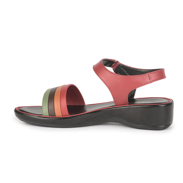 Senorita Casual (Red) Sandals For Women DZL-81 By Liberty