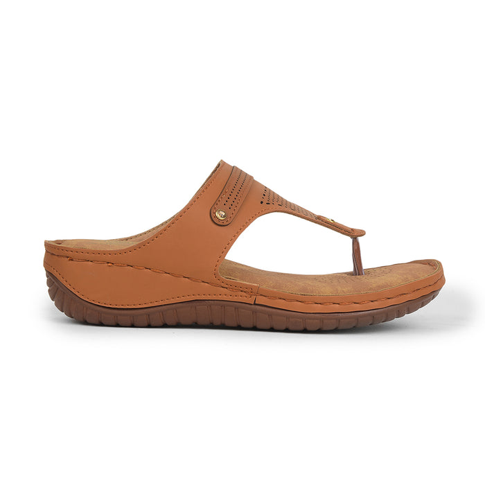 Senorita Tan Casual Slipper For Women S624-09