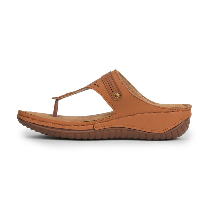 Senorita Tan Casual Slipper For Women S624-09