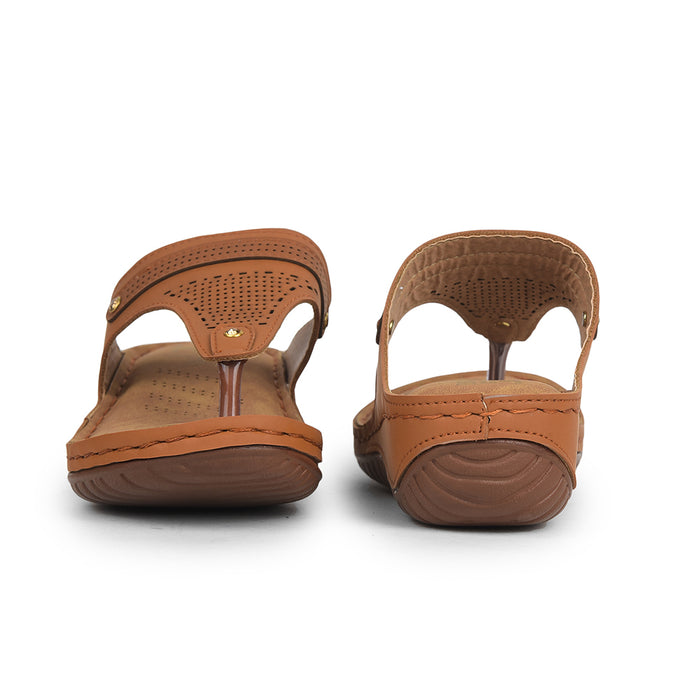 Senorita Tan Casual Slipper For Women S624-09