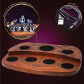 Seven-Slot Solid Mahogany Display