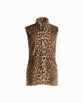 Anne Klein VICUNA MULTI Shawl Neck Cheetah Vest