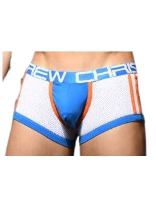 Show-It Front Enhancing Sports Mesh Boxer (White/Orange)