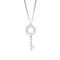 Silver Daisy Key Pendant