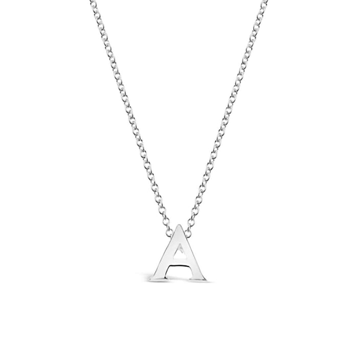 Silver Initial Necklace - A to Z