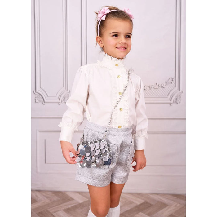 Silver Sequin "Rabaneda" Handbag