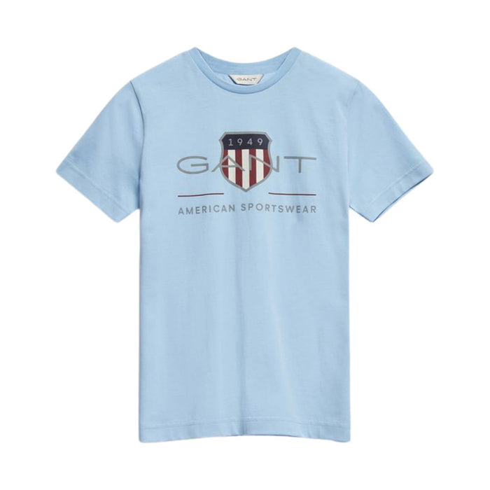 Sky Blue Large Shield Logo T-Shirt