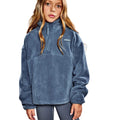 Slate High Neck Fleece