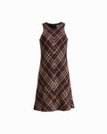 Anne Klein BAROLO MULTI Sleeveless Swing Plaid Dress