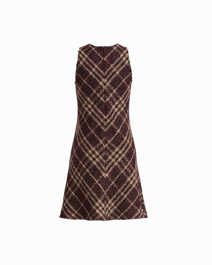 Anne Klein Sleeveless Swing Plaid Dress