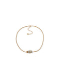 Anne Klein Two Tone Sliding Rondelle Charm Necklace