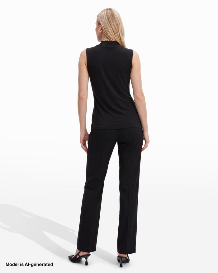 Anne Klein Smocked Neckline Sleeveless Top