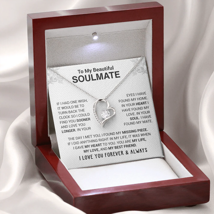 Soulmira – Soulmate Heart Necklace with Love Letter
