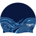 Speedo Elastomeric Print Cap peacoat