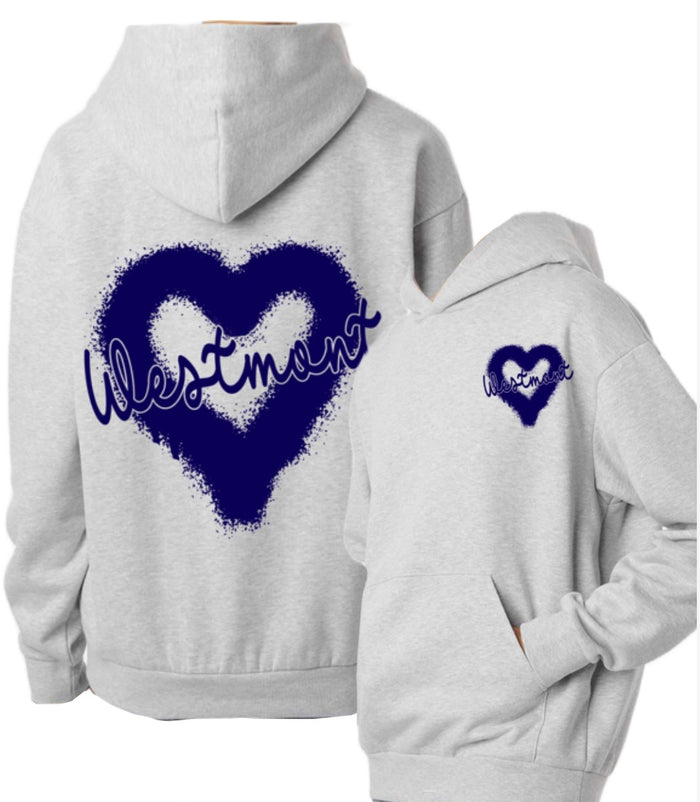 Spray Heart Hooded Sweatshirt
