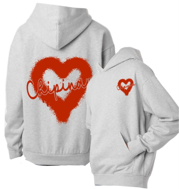 Spray Heart Hooded Sweatshirt