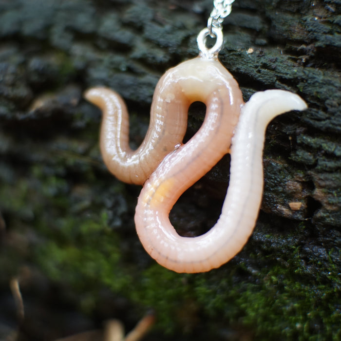 Squirmy Worm Necklace