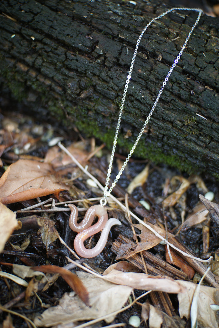 Squirmy Worm Necklace