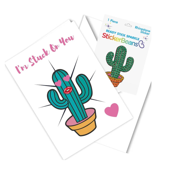 StickerBean Greeting Card - Cactus