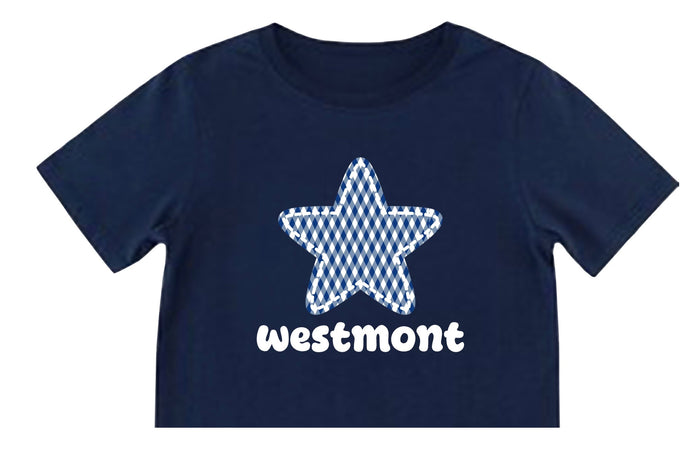 Stitched Star Tee or Tank