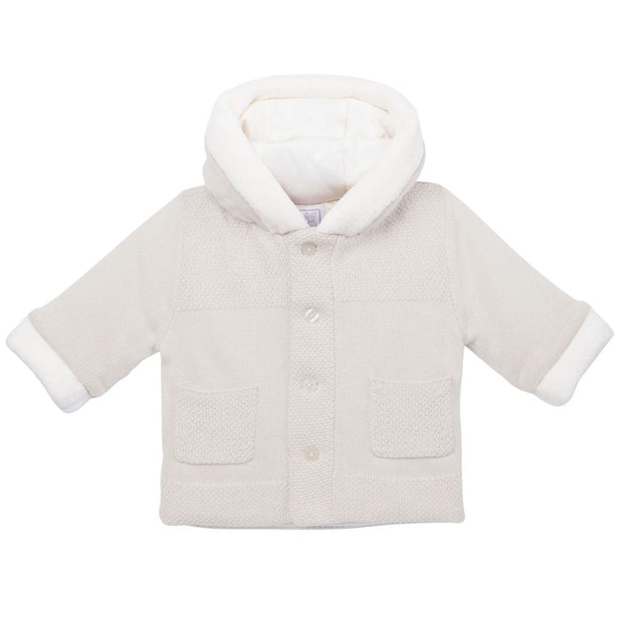 Stone Knitted Pom Pom Jacket