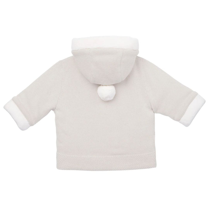 Stone Knitted Pom Pom Jacket